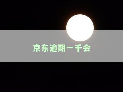 京东逾期一千会被起诉吗，京东逾期一千会面临法律诉讼风险吗？