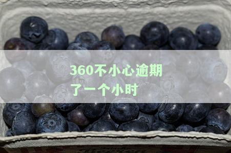360不小心逾期了一个小时有影响吗，【提醒】360逾期一个小时会有影响吗？你需要知道的事情