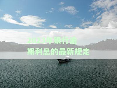 2023年银行逾期利息的最新规定是什么，2023年银行逾期利息新规解读：你需要知道的一切