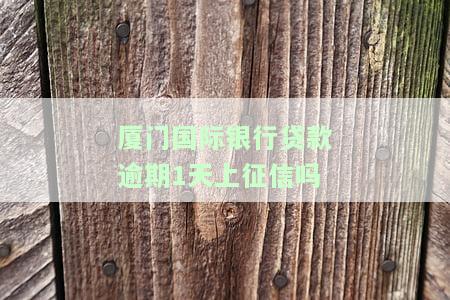 厦门国际银行贷款逾期多久会影响征信，了解厦门国际银行贷款：逾期多久会影响你的征信记录？