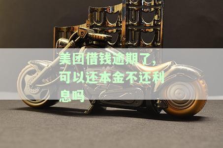 美团借钱逾期后，能否只还本金不还利息？逾期还款的影响及再次借款的可能性