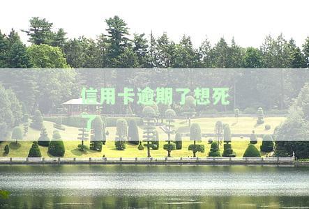信用卡逾期了想死了-信用卡逾期了想死了还能用吗