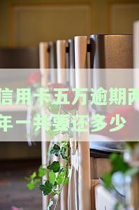 信用卡五万逾期两年一共要还多少-信用卡五万逾期两年一共要还多少利息