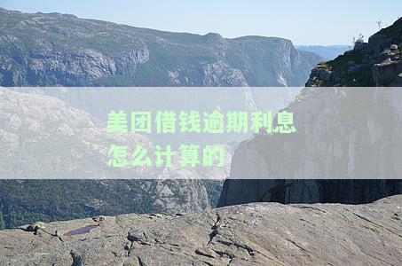 美团借钱逾期利息怎么计算的呀，美团借钱逾期利息如何计算？详细解析