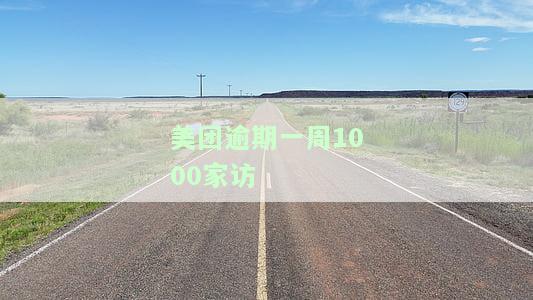 美团逾期一周1000家访