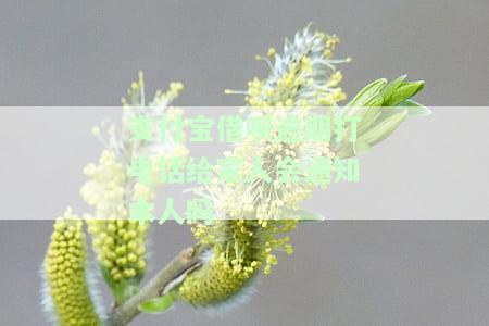 支付宝借呗逾期，真的会打给亲朋好友电话吗？会影响家人吗？