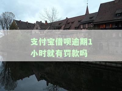 支付宝借呗逾期1小时对征信有影响吗