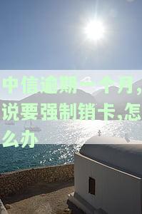 中信银行逾期一个月要销卡及全额收清，中信银行：逾期一个月即销卡，全额收清