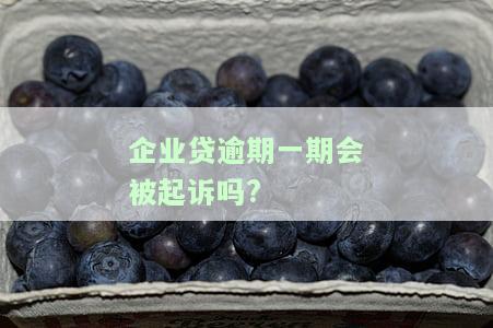 企业贷逾期1天上征信影响大吗？怎么办？逾期一天会被起诉吗？