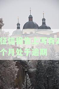 征信报告上写有2个月处于逾期怎么办？逾期2个月影响贷款吗？