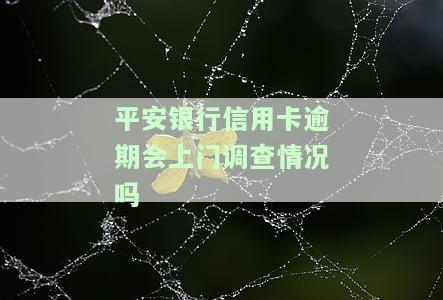 平安银行信用卡逾期会上门调查情况吗