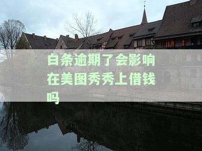 白条逾期了会影响在美图秀秀上借钱吗？