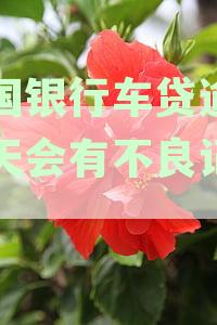 中国银行车贷逾期一天会有不良记录吗？怎么办？