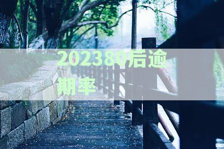 202380后逾期率