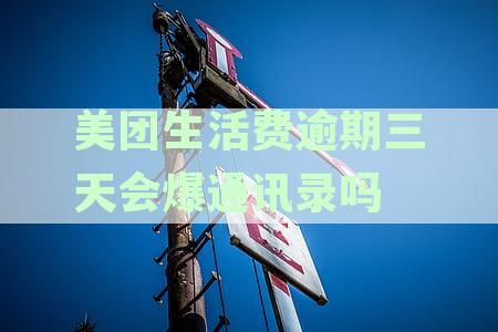 「美团生活费逾期三天会爆通讯录吗？逾期六天会怎样？安全问题及解决办法全解析！」