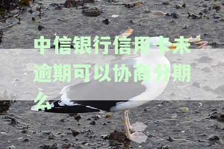 中信银行信用卡未逾期如何协商分期？逾期后可申请二次分期吗？