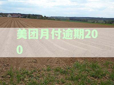 美团月付逾期200