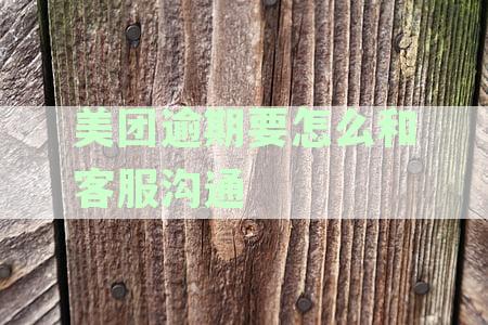 美团逾期如何与客服沟通不还利息