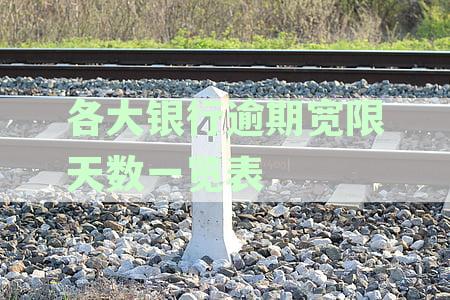 2023年各大银行逾期宽限天数一览表