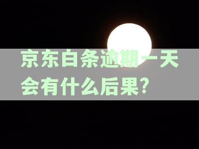 逾期一天会有什么后果,有奖问答