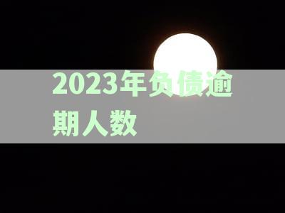 2023年负债逾期人数统计：2020年对比数据表格