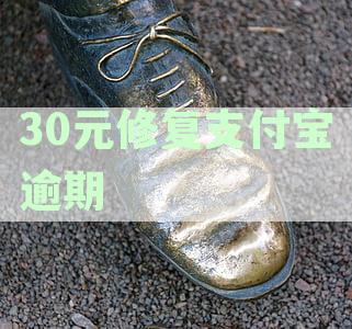 30元修复支付宝逾期