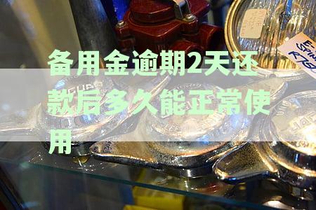 七天备用金逾期多久上征信，500元逾期恢复时间