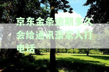 京东金条逾期多久会给通讯录家人打电话通知还款
