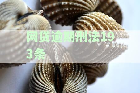 网贷逾期刑法193条信贷合同恶意透支处理案例