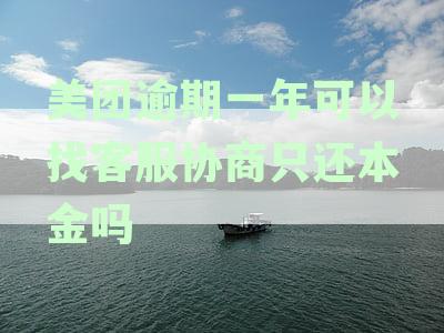 美团逾期一年可以找客服协商只还本金吗