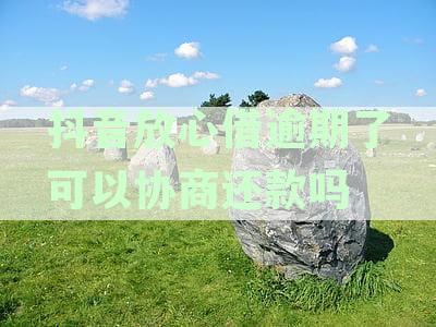 抖音放心借逾期了可以协商还款吗