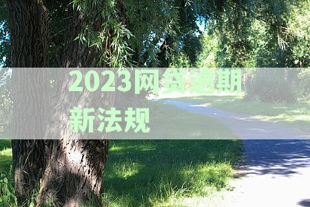 2023网贷逾期新法规有哪些-2023网贷逾期新法规有哪些呢
