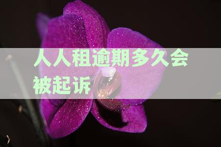 人人租逾期多久会被起诉