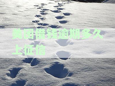 美团借钱逾期多久上征信后果有多严重？解决方法详解