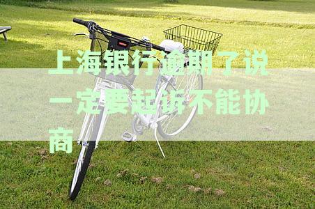 上海银行逾期了说一定要起诉不能协商真的吗？逾期多久会被起诉？
