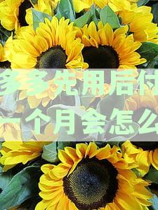 拼多多先用后付逾期一个月还能用吗：上征信、怎么办、影响分析