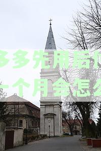 拼多多先用后付逾期一个月会怎么样