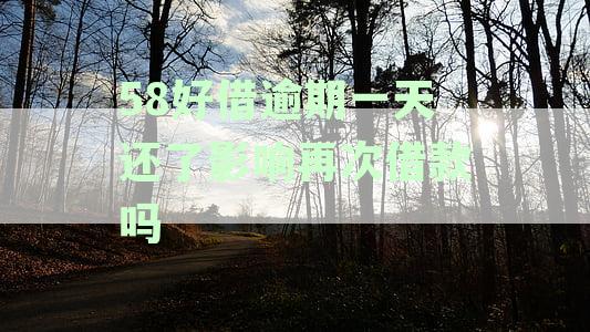 58好借逾期一天还清后还可以再借吗，后期能否续借