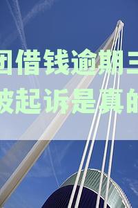 美团借钱逾期三天说被起诉是真的假的