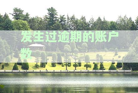 发生过逾期的账户数多久可以消除，包括发生过逾期的账户1和账户7何时消失