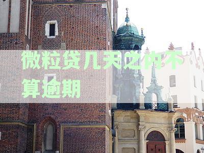 微粒贷款还款宽松政策：逾期几天后还款仍然可以，你知道吗？