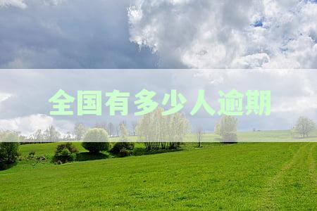 最新统计数据显示：中国全国负债逾期人数有多少？