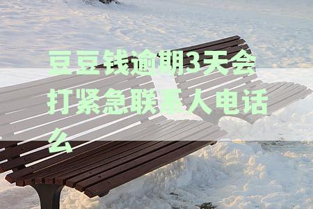 豆豆钱逾期三天未接电话的后果及可能的通讯方式