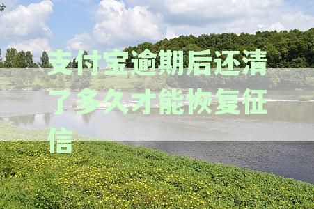 支付宝逾期后还清了多久才能恢复征信后能借贷款吗