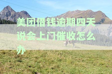 美团借的钱逾期了，他们说要上门咋办