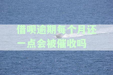 关于借呗逾期后每月还款一点的处理方式及催收影响