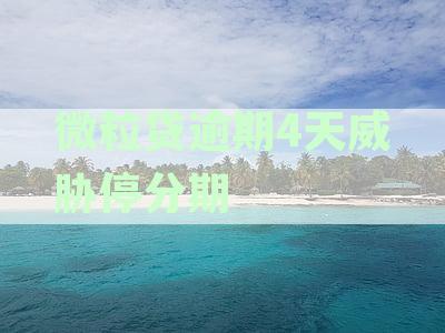 微粒贷逾期4天取消分期：原因、处理与后续影响