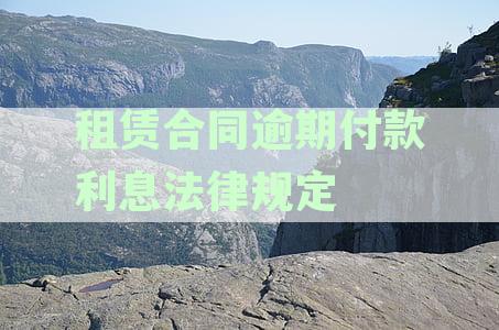 租赁合同逾期付款利息法律规定