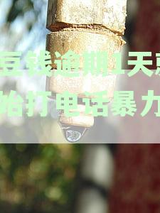 新关于豆豆钱逾期四天的困扰：电话威胁还是误导联系？