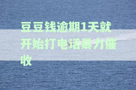 豆豆钱逾期1天就开始打电话暴力催收